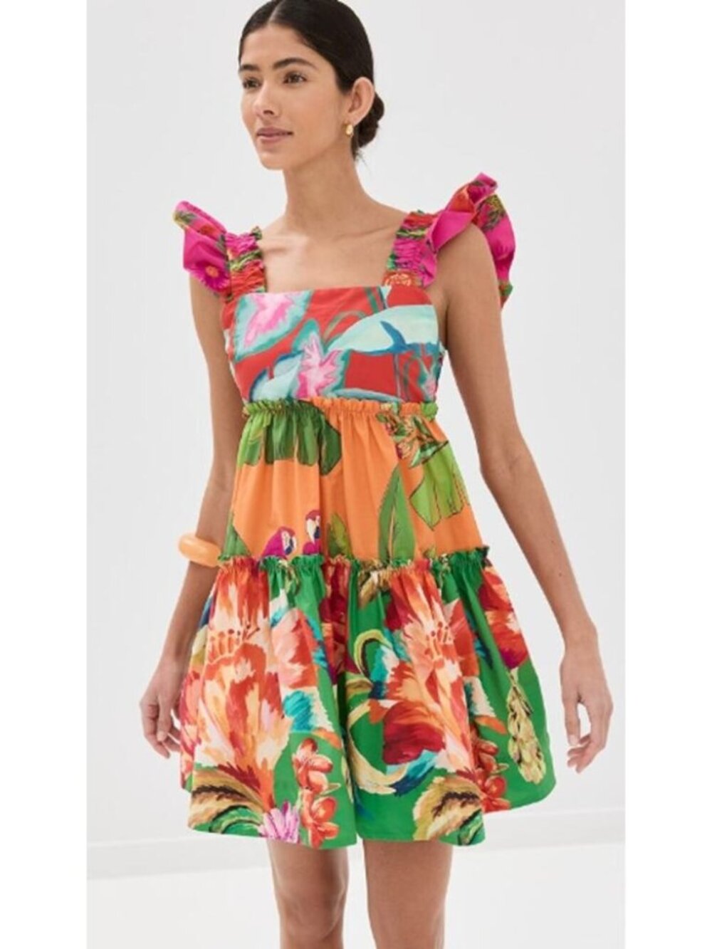 NWOT Farm Rio ~ Foliage Mix Minidress ~ XS